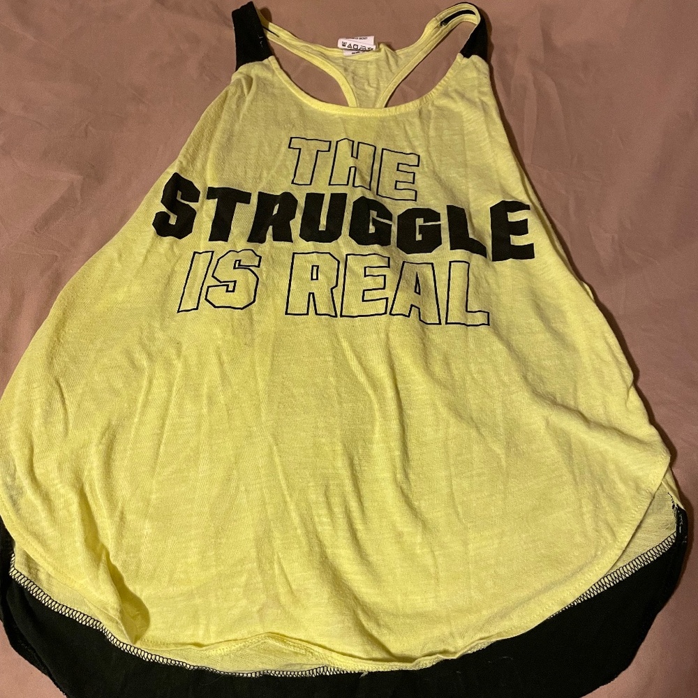 Loose fit, thin, workout T back tank